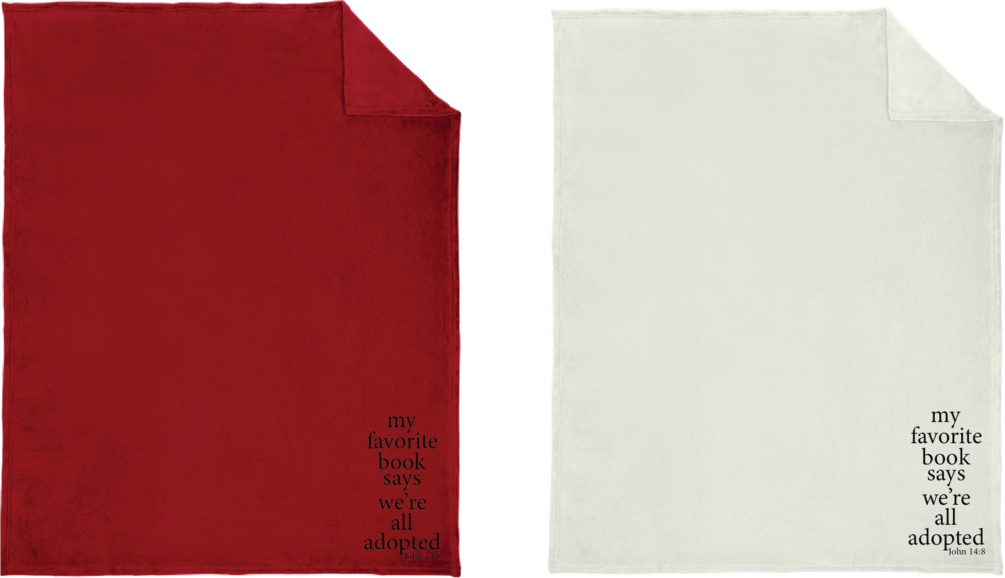 "my favorite book..." John 14:8 Blanket