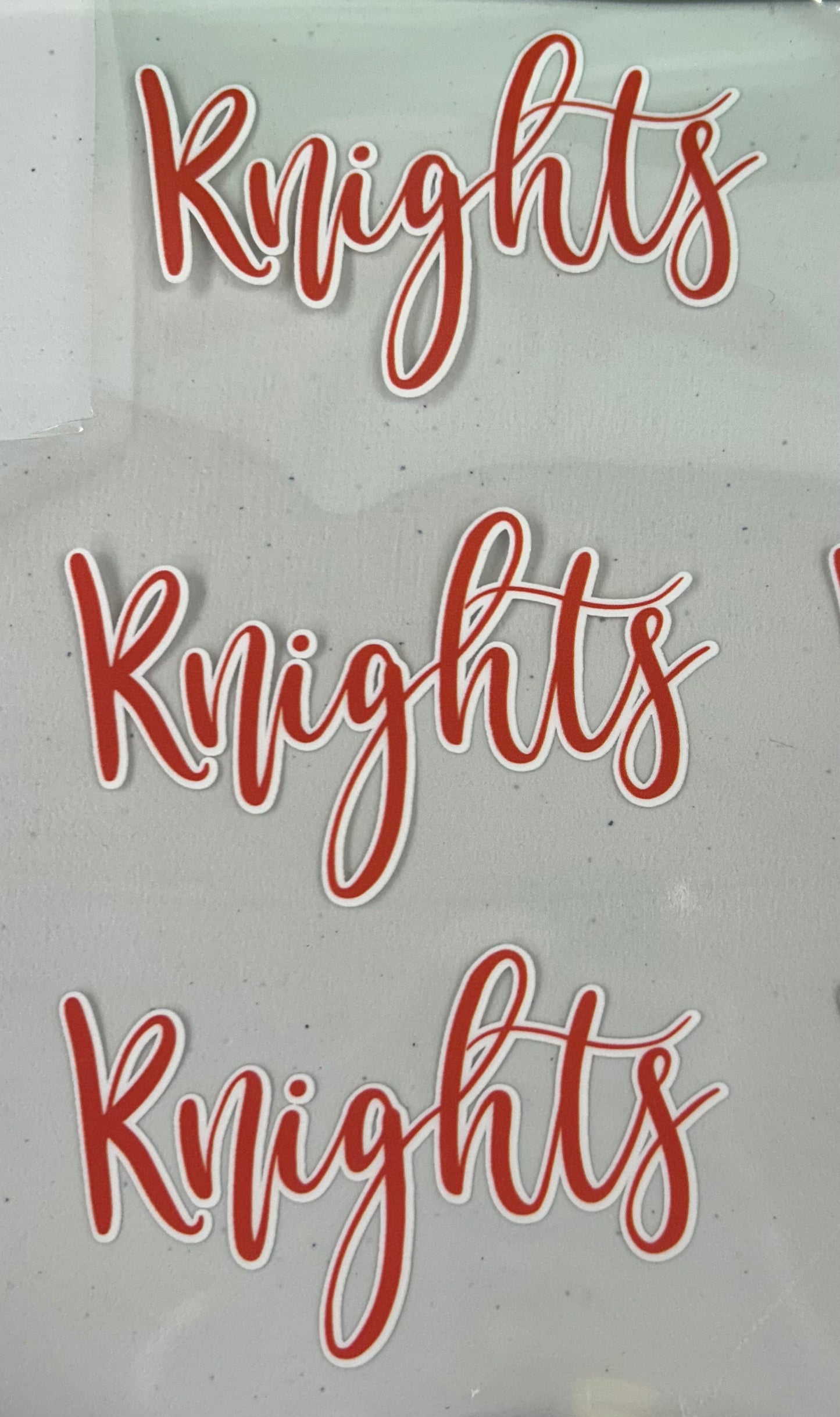 Knights script Decal