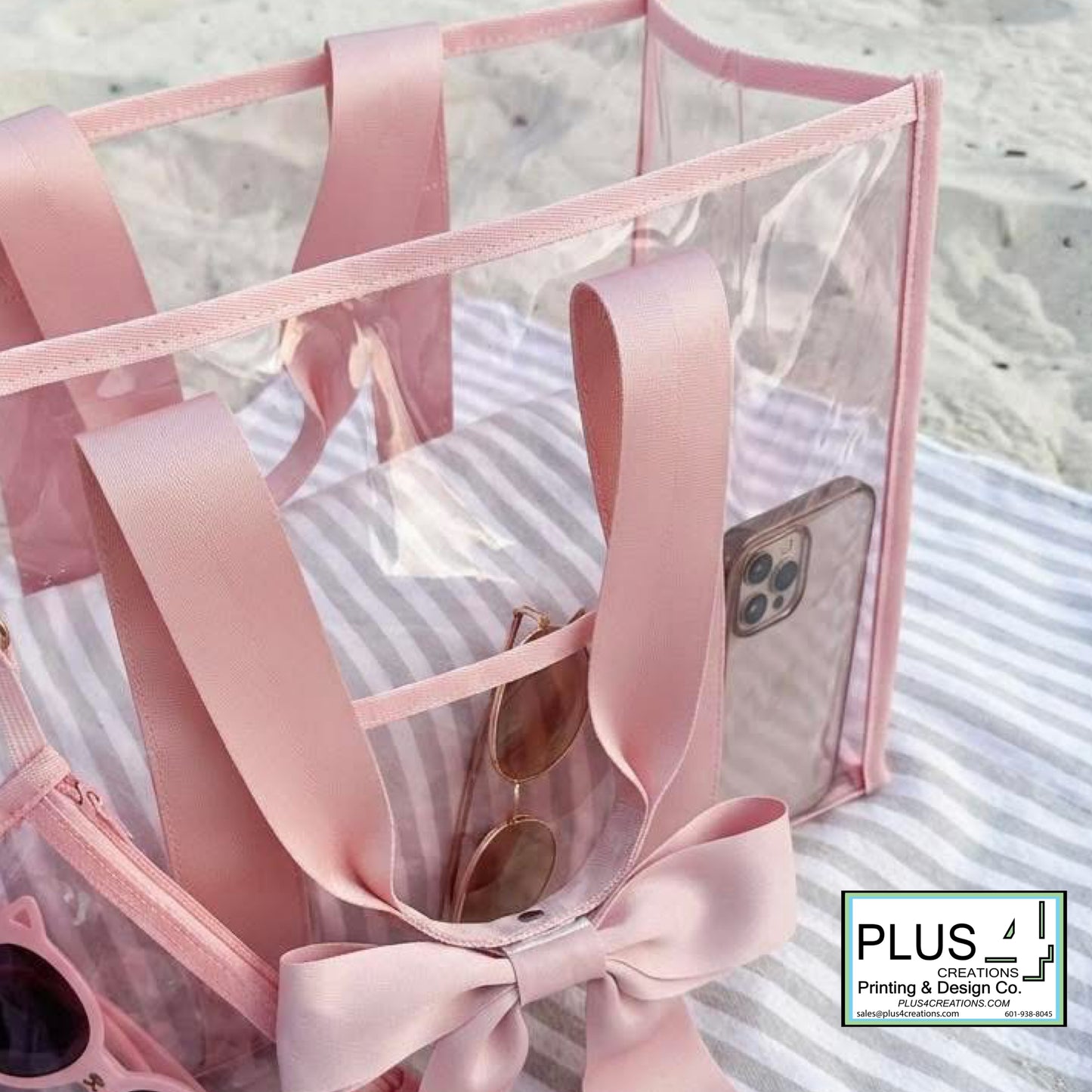 🎀PINK BOW PVC BAGS🎀 PRE-ORDER - CLOSES MAY 15 - by purchasing, you understand these will not be here until early June