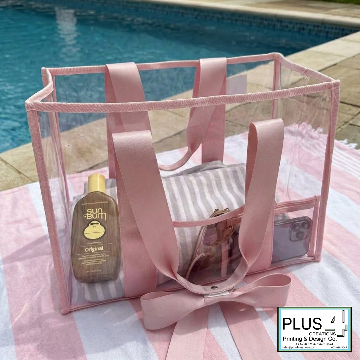 🎀PINK BOW PVC BAGS🎀 PRE-ORDER - CLOSES MAY 15 - by purchasing, you understand these will not be here until early June