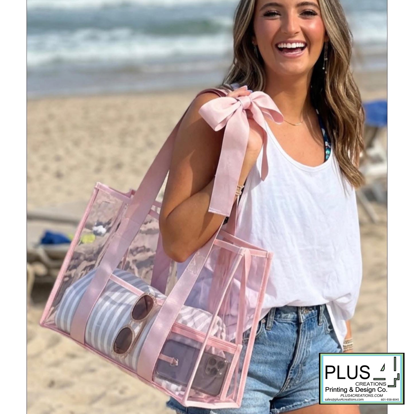 🎀PINK BOW PVC BAGS🎀 PRE-ORDER - CLOSES MAY 15 - by purchasing, you understand these will not be here until early June